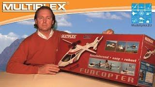 FUNCOPTER MULTIPLEX RC MODEL HELICOPTER VIDEO TESTREPORT "OUT OF THE BOX" TESTBERICHT TEST