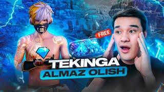 FREE FIRE QANDAY TEKINGA ALMAZ OLISH - TEKINGA ALMAZ OLISH SIRLARI FREE FIRE