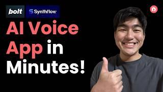 Build an AI Voice Consultant App in Minutes! (Bolt x Synthflow)