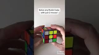 2 moves to solve a rubickscube tiktok lifehack #05