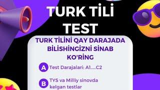 Turk tilidan B2 darajadagi test | Milliy sertifikat testi | Turk tilini o'rganing | 2-qisim