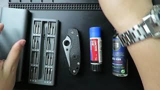 ASMR Spyderco Para 3 Lightweight Disassembly