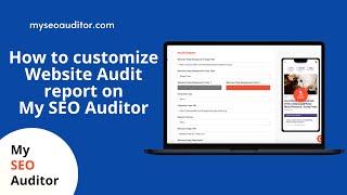 How to customize website audit report on My SEO Auditor