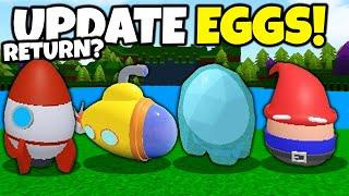 ALL UPDATE EGGS!! (RETURN?) | Build a boat for Treasure ROBLOX