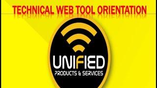 TECHNICAL WEB TOOL ORIENTATION FOR NEW MEMBER OF UNIFIED PRODUCTS & SERVICES - Part 1