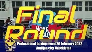 Professional boxing event 26.02.2022 Andijan, Uzbekistan