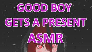 [F4M] Mommy has a gift for her good boy - collar sounds, headpats & praise ASMR roleplay