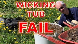 WHY DID OUR SELF-WATERING PLANTER FAIL!!! Wicking Tub Repair