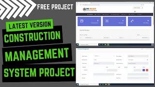 Free construction project management software  | Construction management system project in php