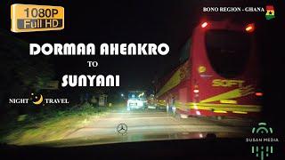 Dormaa Ahenkro To Sunyani Night Road Travel with a Mercedes Benz W202 C180 in Ghana