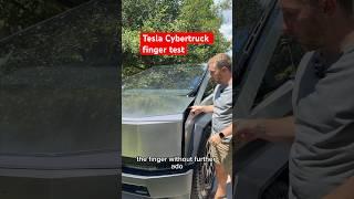 Tesla Cybertruck finger test