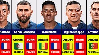 French National Football Team And Their Origin Country