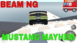 BeamNG Destruction of Cars - S550 mod - Shelby GT500 Crash - Mustang Mayhem