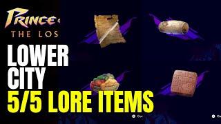 All  5/5 Lower City Lore Items Location | Prince of Persia The Lost Crown