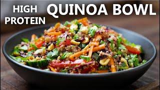 WHOLESOME QUINOA NOURISH BOWL with Asian Dressing | High Protein Vegetarian and Vegan Meal Ideas