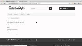 Démonstration du module Mise en avant de produits sur les pages CMS pour Prestashop