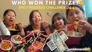 Spicy noodles challengeGuess the WINNER‍️Current Challenge| Samjhana Thapa |