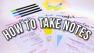 HOW I TAKE NOTES | Note-taking & study tips