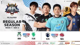  LIVE | MPL PH S15 | ENGLISH - Week 1 Day 3