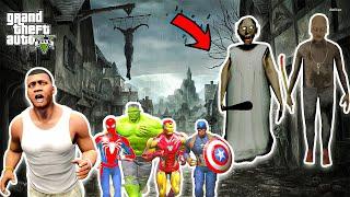 Franklin and Avengers Fight With Granny and Grandpa in GTA 5 | GTAV Avengers | A.K GAME WORLD