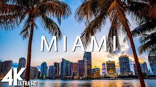 FLYING OVER MIAMI (4K UHD) - Relaxing Music Along With Beautiful Nature Videos - 4K Video Ultra HD