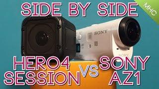 GoPro Hero4 Session Vs Sony AZ1 Side by Side ALL AREAS Covered