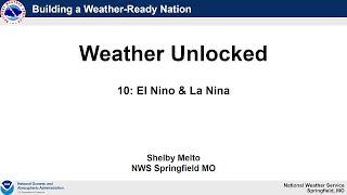 Weather Unlocked: El Nino & La Nina