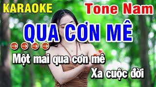 Karaoke Qua Cơn Mê Nhạc Sống Tone Nam | Huỳnh Lê