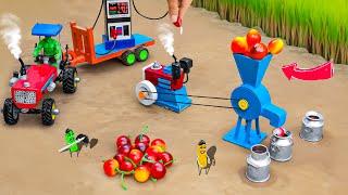 diy tractor mini petrol pump for diesel engine fruit press science project