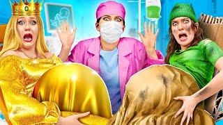 Rich Vs Poor Pregnant In The Hospital! Awesome Parenting Hacks & Gadgets