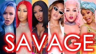 Megan Thee Stallion - Savage (Female Rap Remix) ft. Beyonce, Nicki Minaj, Doja Cat & More