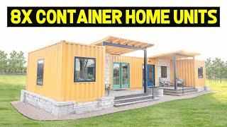 TOURING a THEMED SHIPPING CONTAINER HOME VILLAGE w/ 8x Container Units