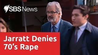 Actor John Jarratt has pleaded not guilty to the charge of raping a housemate in 1976.