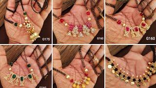 Simple daily wear black beads and malas Collection by Sree Jewellers