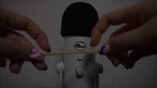 [ASMR] (No Talking) Mic Scratching w Cotton Swabs and Fluffy Cotton