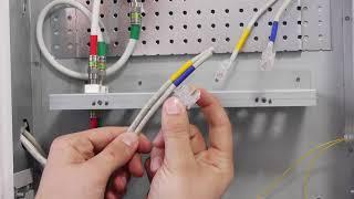 Terminating connections in telecommunication junction box