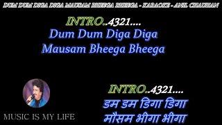 Dam Dam Diga Diga Karaoke With Scrolling Lyrics Eng  & हिंदी