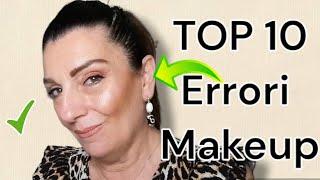 TOP 10 ERRORI MAKEUP CHE VEDO FARE NEL MIO LAVORO | Come correggo gli errori!!!! ⭐️