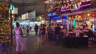 [4K] Bangkok Night Walk - Ratchada Train Market (Talad Rot Fai)