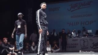 JUSTE DEBOUT GERMANY 2017 - HIP HOP  1/4 Final Hamoody & Ghost vs Slunch & Can