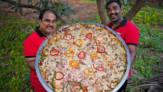 Corn & Mushroom Pizza | BIG SIZE PIZZA | WORLD FOOD TUBE