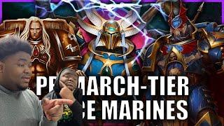 (Twins React) to Who Is The Best Space Marine From Each Legion? | Warhammer 40k Lore REACTION