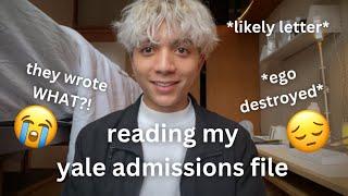 I Finally Read my Yale Admissions File… I’m Shook