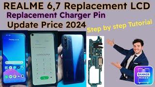 Realme 6 7 Replacement LCD &Charger pin Update price step by step Tutorial