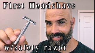 1st Time Headshave w/Safety Razor | Is It Worth It?