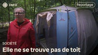 Forcée de déménager dans un camping