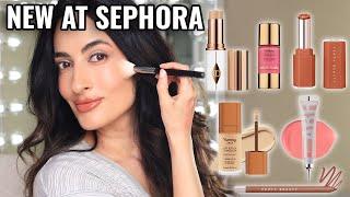 SEPHORA HAUL! Hourglass Liquid Blush, Fenty Gloss Stick, Charlotte Tilbury Foundation stick