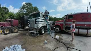 Have to Get The Trucks Clean, Before Marla's Trailer Gets Picked Up.