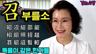 召 부를 소 들어간 한자들