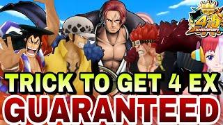 OPBR Trick To Get 4 Ex Guaranteed Under 4k Rds 4.5 Anniversary Bandai | One Piece Bounty Rush